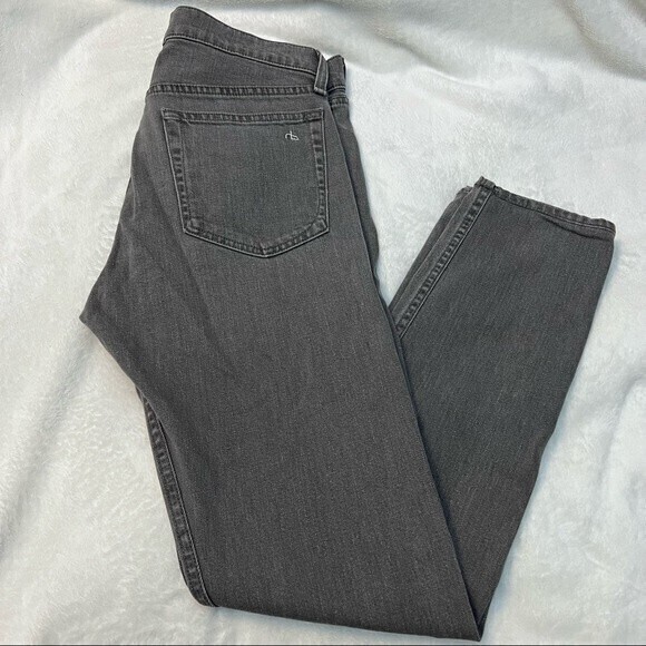 Rag & Bone Men's Jeans, Standard‎ Issue Fit 1, Extra Slim SZ 31, Button Fly Gray - Picture 1 of 9